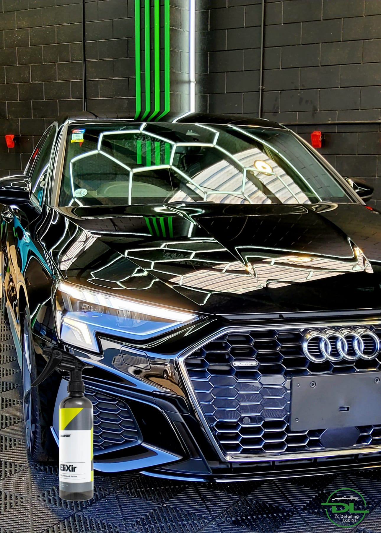 Ceramic coating on Audi