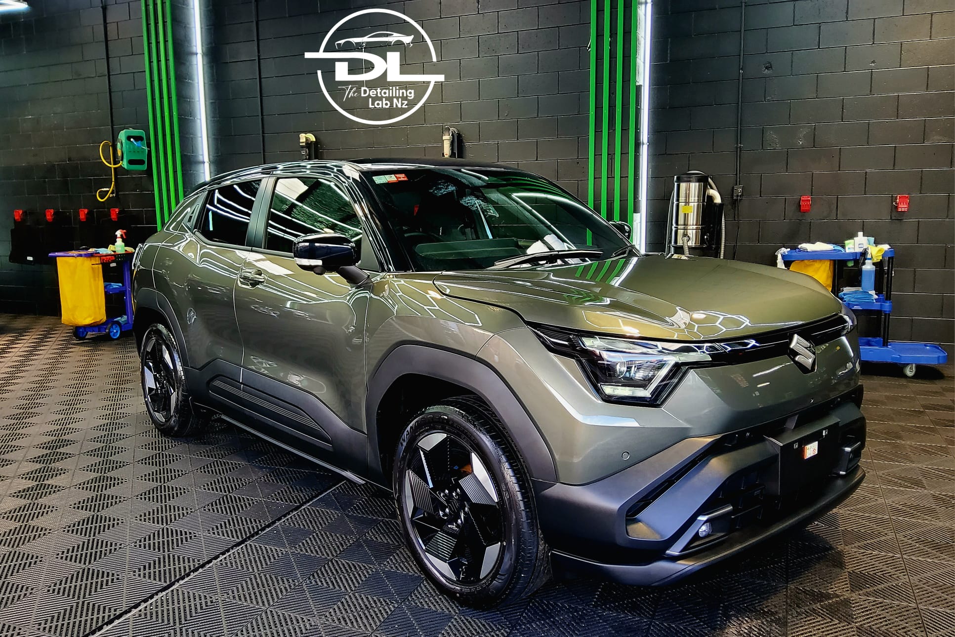 Ceramic coating application at The Detailing Lab NZ