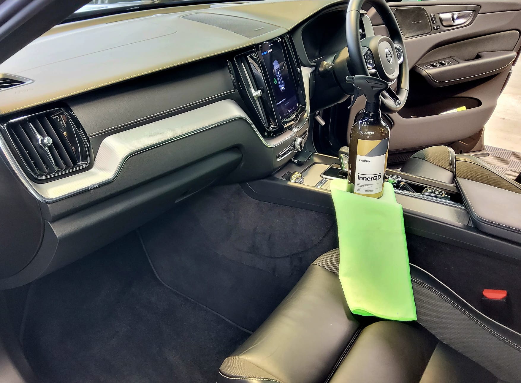 Interior detailing — seats and dashboard
